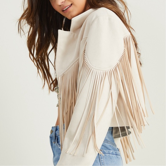 cece suede fringe jacket - Picture 2 of 8